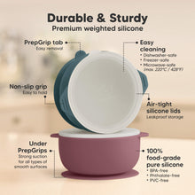 Load image into Gallery viewer, 2-Pack Prep Silicone Suction Bowls (Rocky)