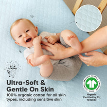 Load image into Gallery viewer, 2-Pack Mavy Protect+ Waterproof Crib Mattress Protector (Frost)