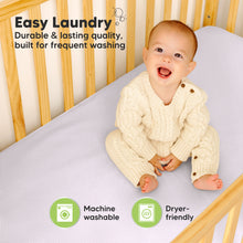 Load image into Gallery viewer, 2-Pack Quin Protect+ Waterproof Crib Mattress Protector (Thistle)