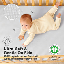 Load image into Gallery viewer, 2-Pack Quin Protect+ Waterproof Crib Mattress Protector (Pearl Gray)