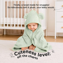 Load image into Gallery viewer, 2-Pack Snuggle Hooded Towels (Sage)