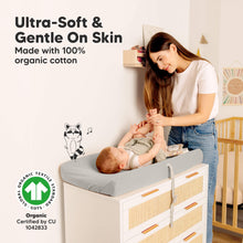 Load image into Gallery viewer, 2-Pack Soothe Changing Pad Covers (Steel)