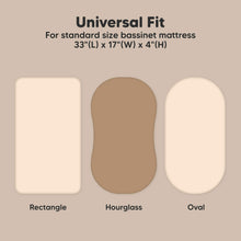 Load image into Gallery viewer, 2-Pack Soothe Fitted Bassinet Sheets (Pecan)