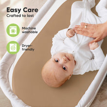 Load image into Gallery viewer, 2-Pack Soothe Fitted Bassinet Sheets (Pecan)