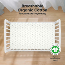 Load image into Gallery viewer, Soothe Fitted Crib Sheet (Bunnies)