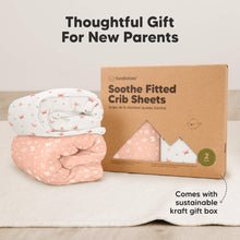 Load image into Gallery viewer, Soothe Fitted Crib Sheet (Butterflies)