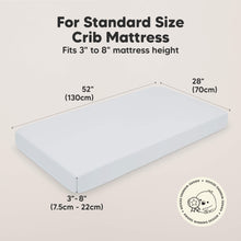 Load image into Gallery viewer, Soothe Fitted Crib Sheet (Hazy)