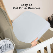 Load image into Gallery viewer, Soothe Fitted Crib Sheet (Hazy)