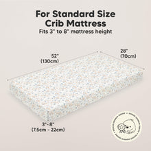 Load image into Gallery viewer, Soothe Fitted Crib Sheet (Prairie)