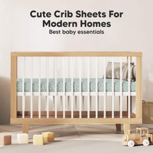 Load image into Gallery viewer, Soothe Fitted Crib Sheet (Prairie)