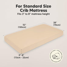 Load image into Gallery viewer, Soothe Fitted Crib Sheet (Rust)