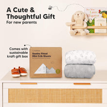 Load image into Gallery viewer, Soothe Fitted Mini Crib Sheet (ABC Land)