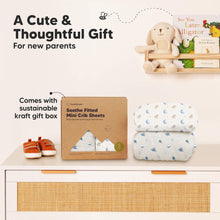 Load image into Gallery viewer, Soothe Fitted Mini Crib Sheet (Cosmo)