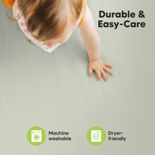 Load image into Gallery viewer, Soothe Fitted Mini Crib Sheet (Lichen)