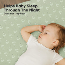 Load image into Gallery viewer, Soothe Fitted Mini Crib Sheet (Lunaris)