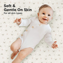 Load image into Gallery viewer, Soothe Fitted Mini Crib Sheet (Marine Muse)