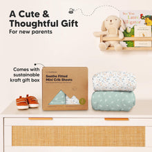 Load image into Gallery viewer, Soothe Fitted Mini Crib Sheet (Prairie)