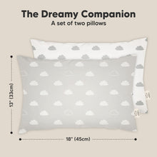 Load image into Gallery viewer, 2-Pack Toddler Pillows Without Pillowcase (Cloud)
