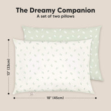 Load image into Gallery viewer, 2-Pack Toddler Pillows Without Pillowcase (Herb)
