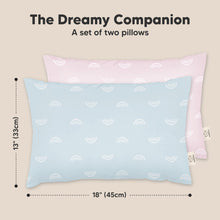 Load image into Gallery viewer, 2-Pack Toddler Pillows Without Pillowcase (Pastel Rainbow)