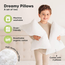 Load image into Gallery viewer, 2-Pack Jumbo Toddler Pillows Without Pillowcase