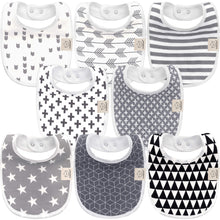 Load image into Gallery viewer, 8-Pack Urban Drool Bibs