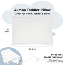 Load image into Gallery viewer, Jumbo Toddler Pillow with Pillowcase (Jolly Rainbow)
