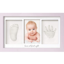 Load image into Gallery viewer, Baby Handprint & Footprint Keepsake Duo Frame (Soft Lilac)