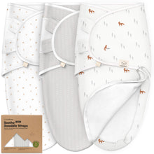 Load image into Gallery viewer, 3-Pack Soothe Zippy Swaddle Wrap (Forest)