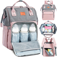 Load image into Gallery viewer, Original Diaper Bag (Pink Gray)