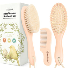 Load image into Gallery viewer, Baby Hair Brush and Comb Set (Peach)