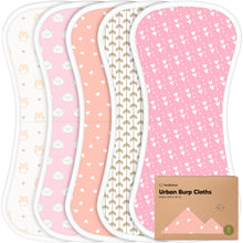 Load image into Gallery viewer, Urban Burp Cloths (Pink Dreams)