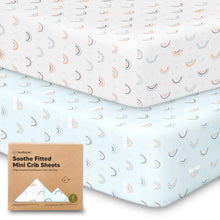 Load image into Gallery viewer, Soothe Fitted Mini Crib Sheet