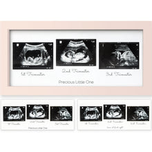 Load image into Gallery viewer, Trio Baby Sonogram Frame (Petal Pink)