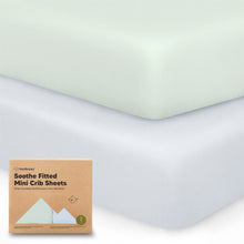 Load image into Gallery viewer, Soothe Fitted Mini Crib Sheet