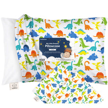 Load image into Gallery viewer, Printed Toddler Pillowcase 13X18" (Happy Dino)