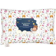 Load image into Gallery viewer, Toddler Pillow with Pillowcase (Forestland)