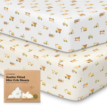 Load image into Gallery viewer, Soothe Fitted Mini Crib Sheet
