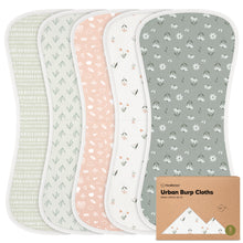 Load image into Gallery viewer, Urban Burp Cloths (Fleur)