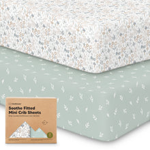 Load image into Gallery viewer, Soothe Fitted Mini Crib Sheet