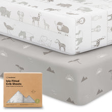 Load image into Gallery viewer, Isla Fitted Crib Sheets (Savannah)