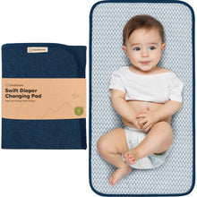 Load image into Gallery viewer, Swift Diaper Changing Pad (Navy Blue)