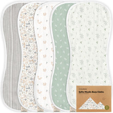 Load image into Gallery viewer, Softe Muslin Baby Burp Cloth (Prairie)
