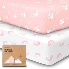 Load image into Gallery viewer, Isla Fitted Crib Sheets (Dreamland)