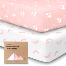 Load image into Gallery viewer, Soothe Fitted Crib Sheet (Dreamland)