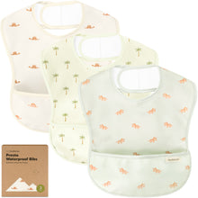 Load image into Gallery viewer, 3-Pack Presto Waterproof Bibs (Roarsome)