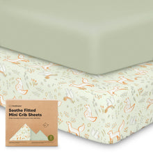 Load image into Gallery viewer, Soothe Fitted Mini Crib Sheet