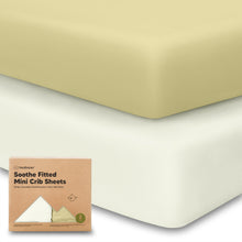 Load image into Gallery viewer, Soothe Fitted Mini Crib Sheet