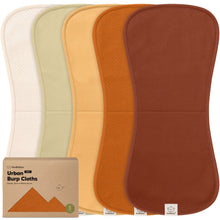 Load image into Gallery viewer, 5-Pack Urban Quin Burp Cloths (Sahara)