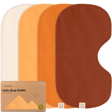 Load image into Gallery viewer, 4-Pack Hallo Burp Cloths